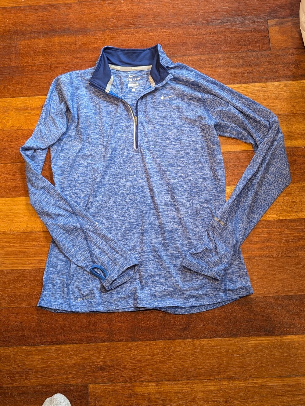 Nike Women’s Blue Quarter-Zip Dri-FIT Performance Pullover